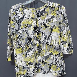 Large 3/4 sleeve style&co top